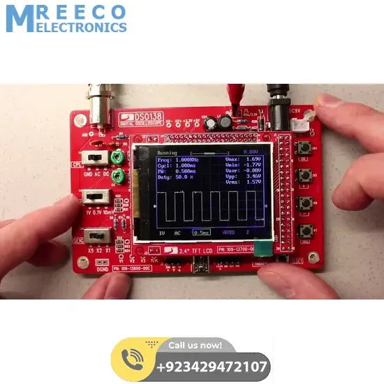 Fully Assembled DSO138 2.4″ TFT Digital Oscilloscope In Pakistan - Side View