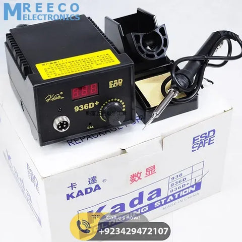 Digital Soldering Iron Station Kada 936D+ ESD Safe - Front View