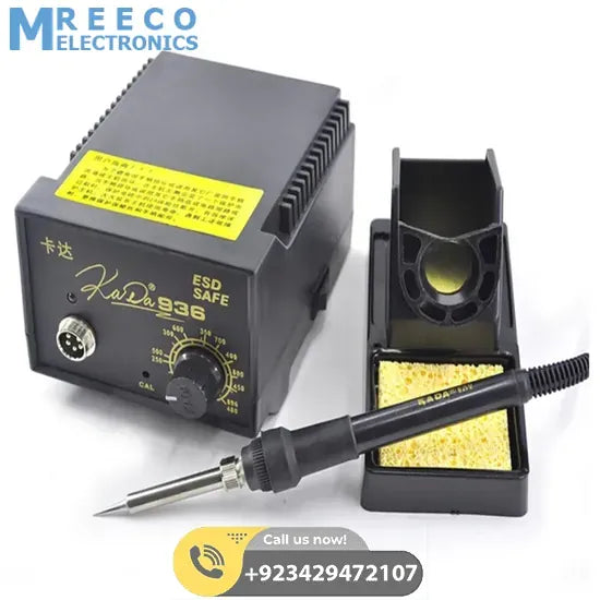 Digital Soldering Iron Station Kada 936D+ ESD Safe - Side View