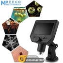Digital Microscope 4.3in HD LED 3.6MP 1-600X Continuous Magnifier - Front View