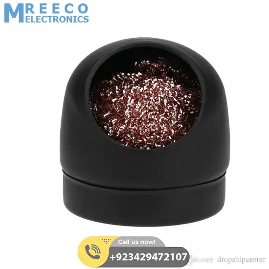 Solder Iron Tip Cleaner Cleaning Steel Wire Sponge Balls - Top View