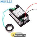 Digital Volt Ampere Amp Meter Voltmeter Guage Voltage AC 100-300V 100A Black AC Voltage & Amp Meter with AC Current Transformer - Side View