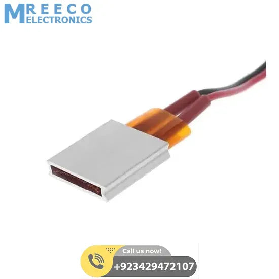 Aluminium Thermostat Heating Element Plate 12V 200℃ - Side View