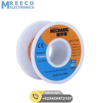Mechanic HX-T100 0.4mm 50 Grams Soldering Wire - Side View