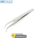 Bend Tweezers Stainless Steel Electronics Watchmakers Bent Tweezers - Front View