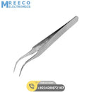 Bend Tweezers Stainless Steel Electronics Watchmakers Bent Tweezers - Side View