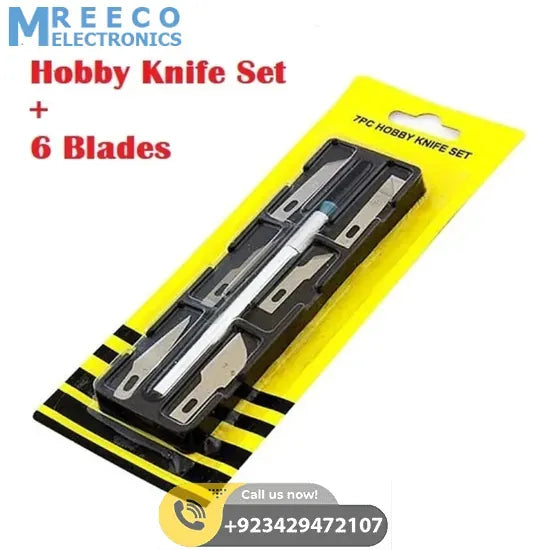 Hobby Knife Set 7pc - Front View