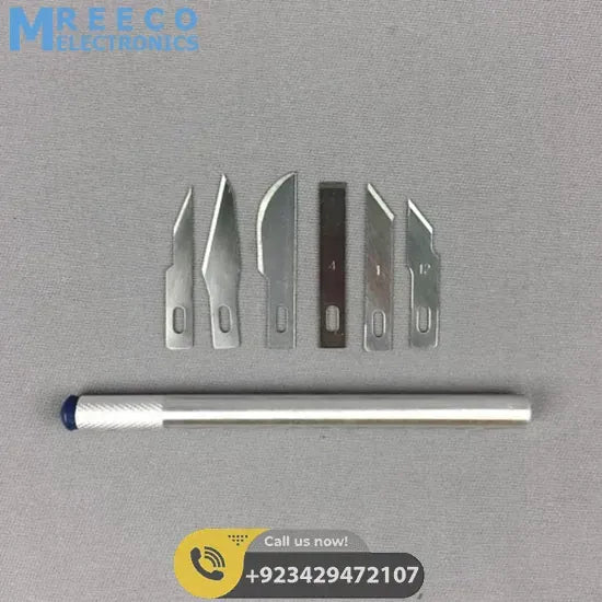 Hobby Knife Set 7pc - Side View