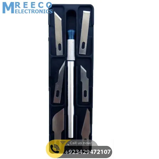 Hobby Knife Set 7pc - Back View