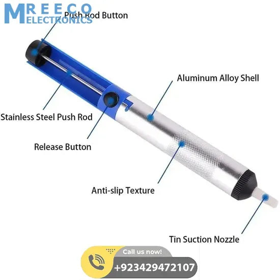 Desoldering Pump Solder Sucker - Back View