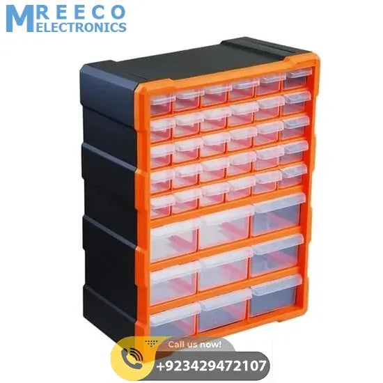 39 Drawer Components Tool Storage Box Makeup Medicine Jewelry And Stationery Oraganizer - Bottom View