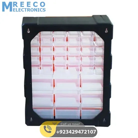 39 Drawer Components Tool Storage Box Makeup Medicine Jewelry And Stationery Oraganizer - Angle View