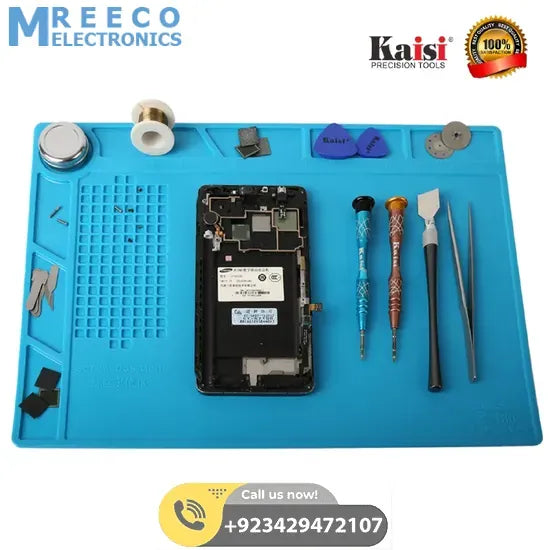 small Silicone Mat Soldering And Repairing Mat - Back View