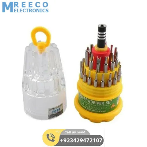 Low Quality Jackly 31 In 1 Screw Driver Set Screwdriver With Toolkit Low Quality - Front View