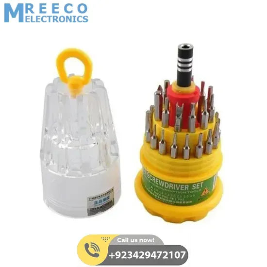 Low Quality Jackly 31 In 1 Screw Driver Set Screwdriver With Toolkit Low Quality - Front View