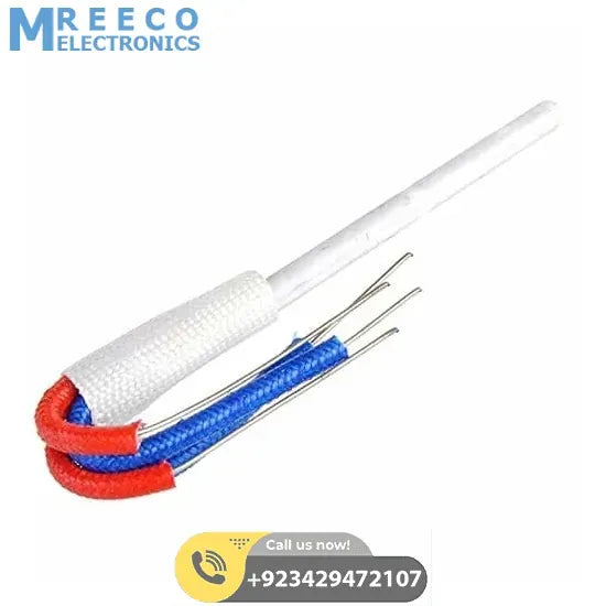 24V 50W Ceramic Electric Soldering Iron Heating Element Core Replacement - Side View