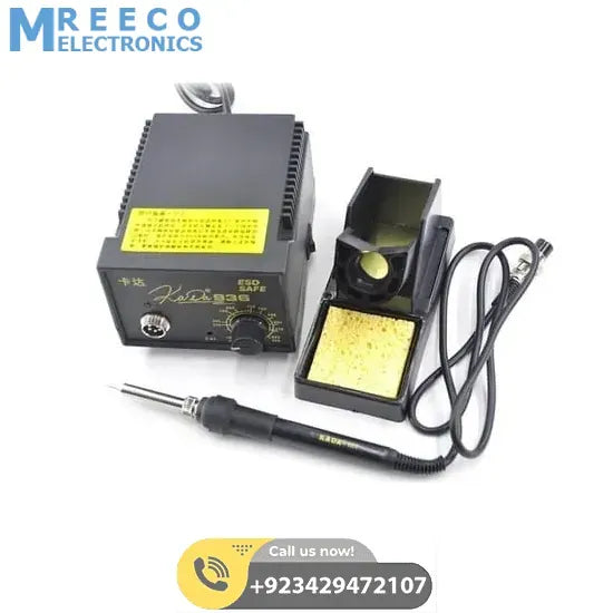 Soldering Iron Station Adjustable Temperature ESD Safe KADA 936 - Side View