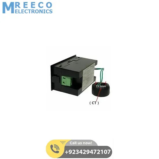 Multifunction Electric Energy Meter with LCD Display D69 2058 - Side View