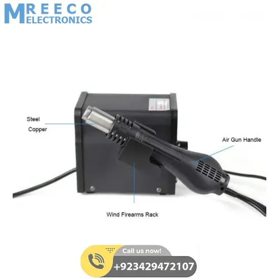 Hot Air Soldering Rework Station Welding Machine YIHUA YH898BD+ - Angle View