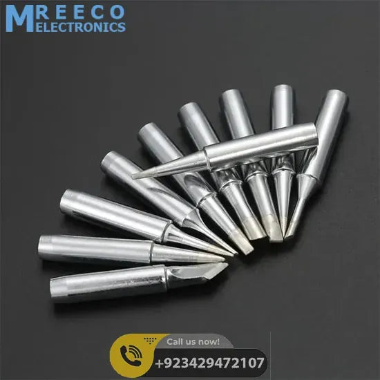 10Pcs Lead-free Soldering Iron Tips - Back View