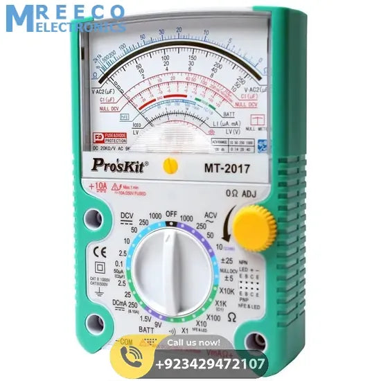 Proskit Analog Multimeter MT2017 - Side View