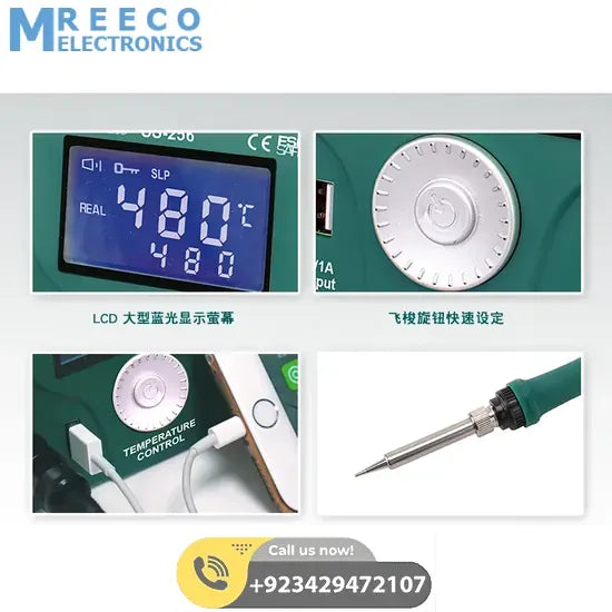 Proskit LCD Soldering Station SS-256 - Side View