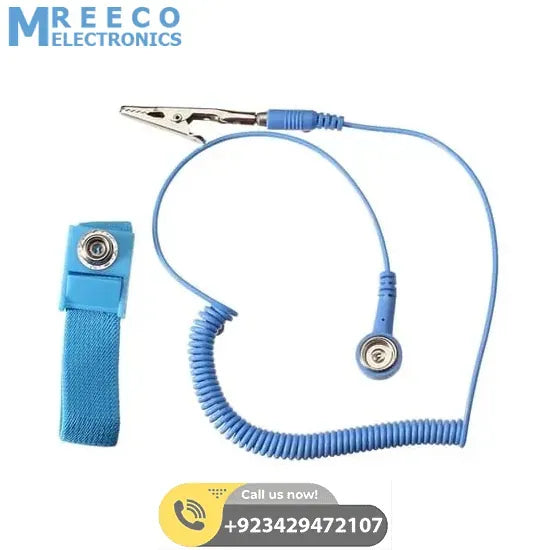 Antistatic Wrist Strap ESD Grounding Wrist Band Bracelet With Clip - Back View