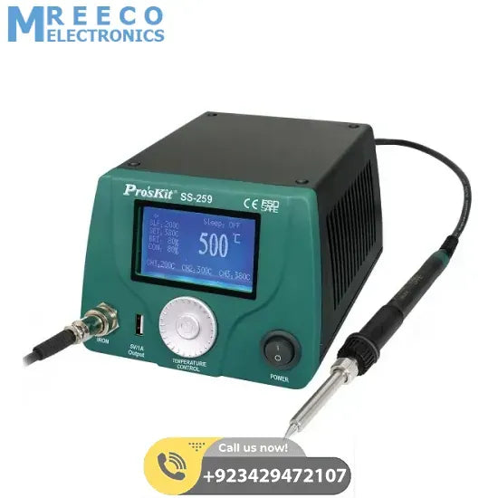 Proskit 90W LCD Smart Soldering Station SS-259 - Front View