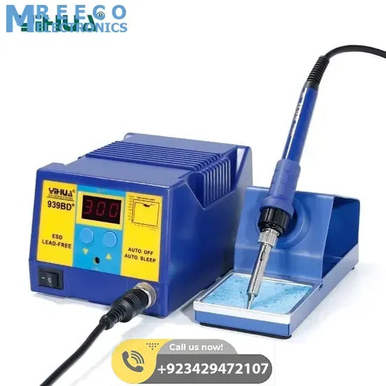 High Power Adjustable Temperature Soldering Station YH939BD+ - Front View