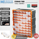60 Drawer Plastic Component Storage Tools Box Makeup Jewelry Medicine Stationery Organizer - Front View