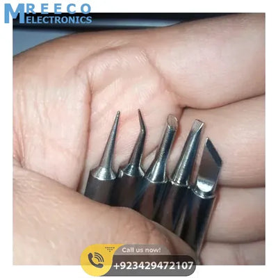 5Pcs Lead-free Soldering Iron Tips - Side View