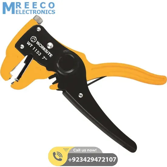 WT 1153 7" Self-adjusting insulation wire mower cutting hand tool scissors for sewing material - Front View