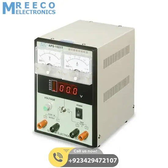 BEST-1501T 15V 1A Regulated Power Supply - Front View