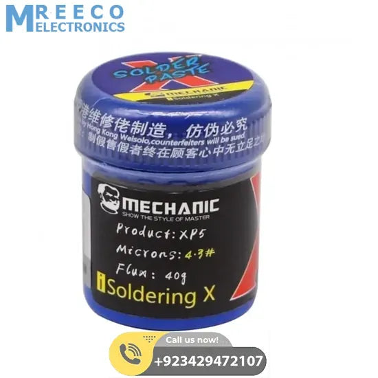 Mechanic Flux Solder Paste 40g 148 Degree XP5 - Back View