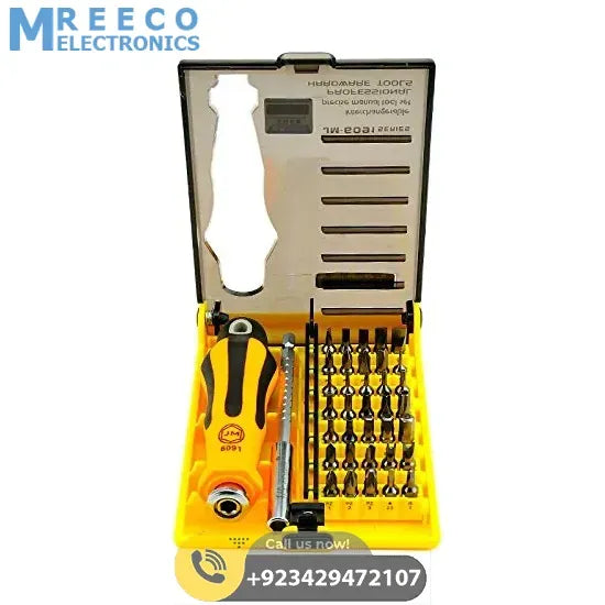 JM-6091 37 in 1 Multi-functional Screwdriver Hand Tool Set Household - Front View