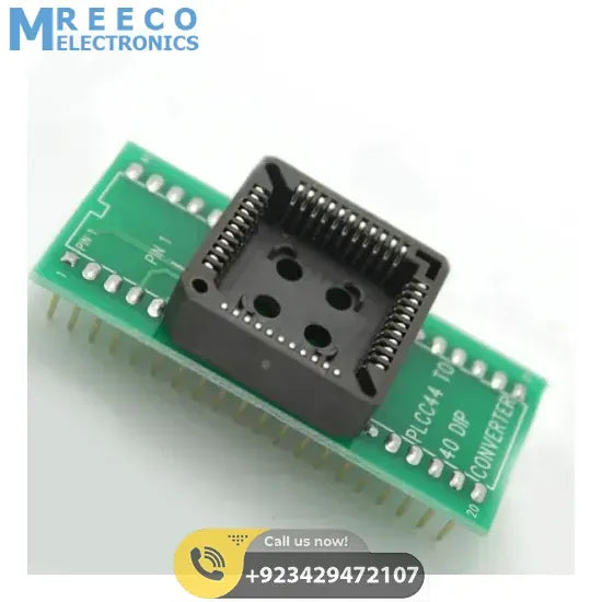 PLCC44 to DIP40 Programmer Adapter Socket in pakistan - Front View