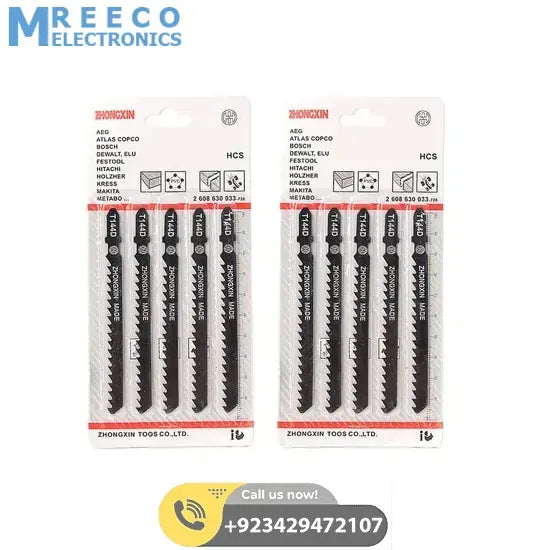 5Pcs Jigsaw Blades Wood Cutter T144D - Angle View