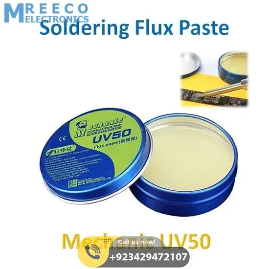 Mechanic Soldering Flux Paste PCB BGA Welding Flux Gel Tin MCN-UV50 - Front View