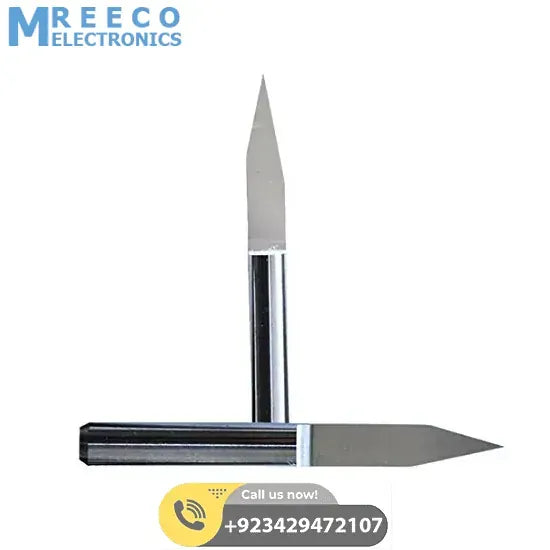 High Precision Flat Bottom CNC Router Tools Cutting Bits Carving Tools V Shape Engraving Bit in pakistan - Front View