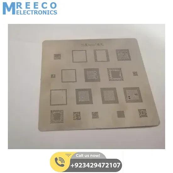 IC Chip BGA Reballing Stencil Kits Set Solder Template for Samsung Note 7 - Front View