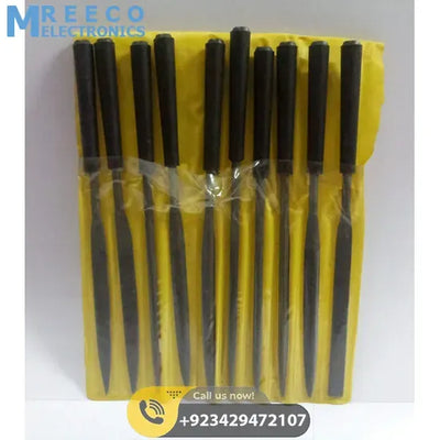 Newest 10pcs/Set Diamond Needle File Set Precision Files Repair Craft Jewellery Glass Tool 2x100mm - Side View