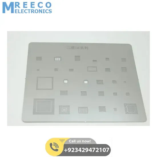 IC Chip BGA Reballing Stencil Kits Set Solder Template for Samsung S8 - Front View