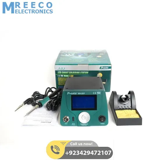 SS-257 75W Soldering Station Intelligent BGA Temperature Controller By Proskit - Display View