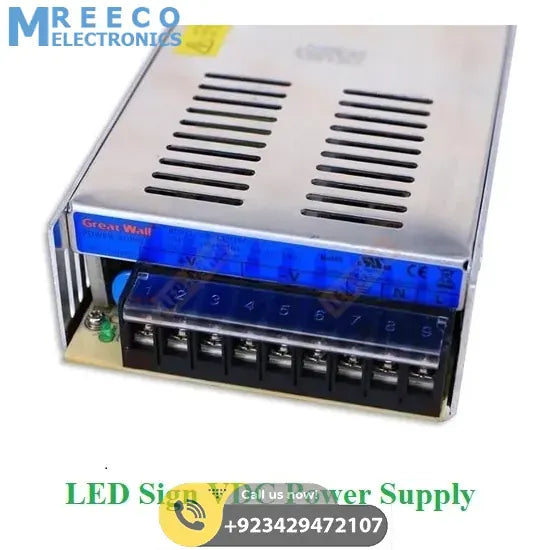 5v 60A 300W LED DC Power Supply - Front View