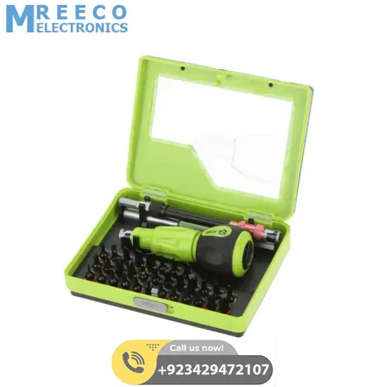 Durable No 8923 34 in 1 Multifunctional Precision Screwdriver Set Mobile TV Notebook PC Repair Hand Tool Set in pakistan - Front View