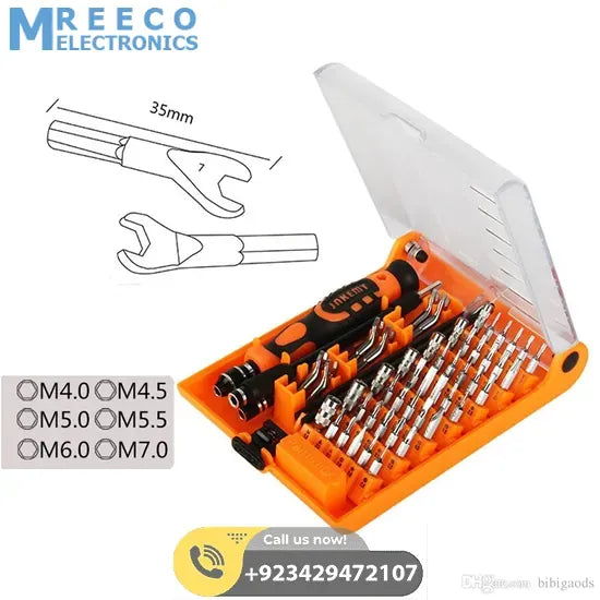 JAKEMY JM-8150 52 in 1 Screwdriver Ratchet Hand-tools Suite Furniture Computer Electrical maintenance Tool - Side View