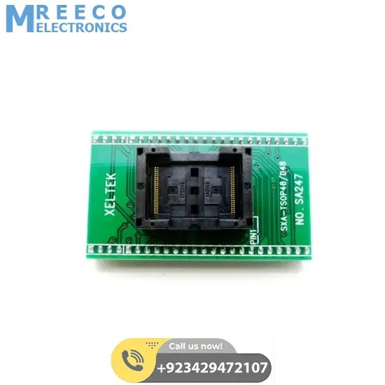 TSOP48 To DIP48 Pin Socket Adapter TSOP48 Test Socket For RT809F RT809H & for XELTEK - Side View