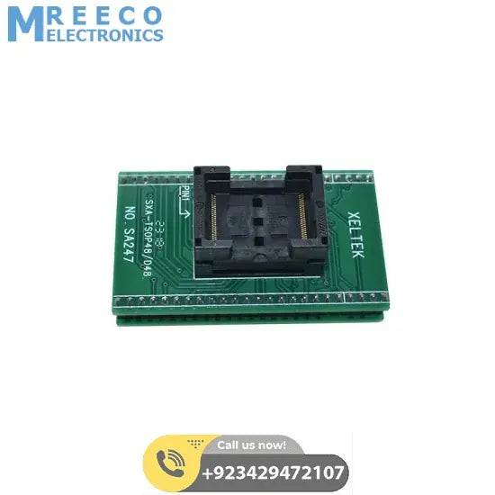 TSOP48 To DIP48 Pin Socket Adapter TSOP48 Test Socket For RT809F RT809H & for XELTEK - Bottom View