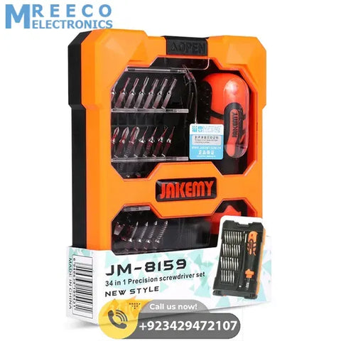 JAKEMY JM-8159 34 in 1 Screwdriver Ratchet Hand-tools Suite Furniture Computer Electrical maintenance Tool - Front View