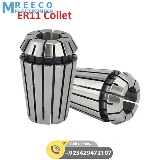 ER11 Collet Chuck Holder Fit CNC Milling Machine Engraving Lathe Tool - Front View
